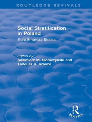 cover image of Social Stratification in Poland